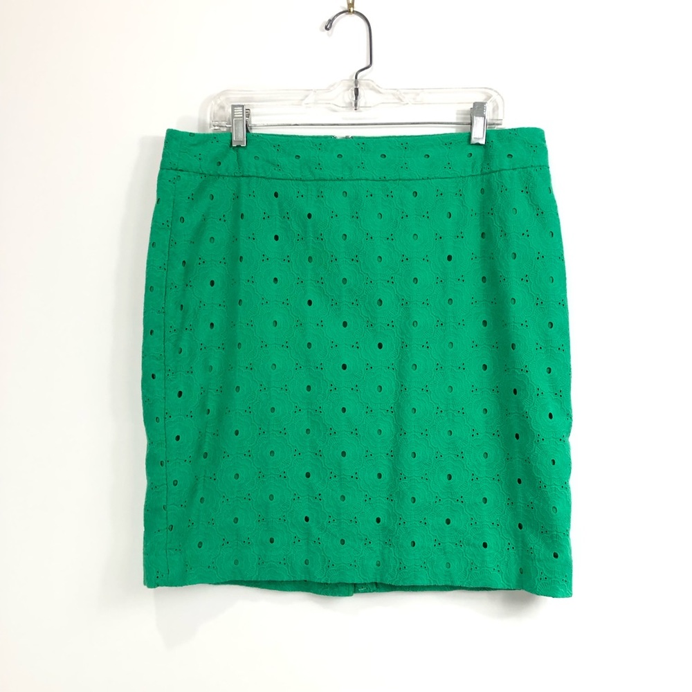 Talbots Cotton Eyelet skirt 14P